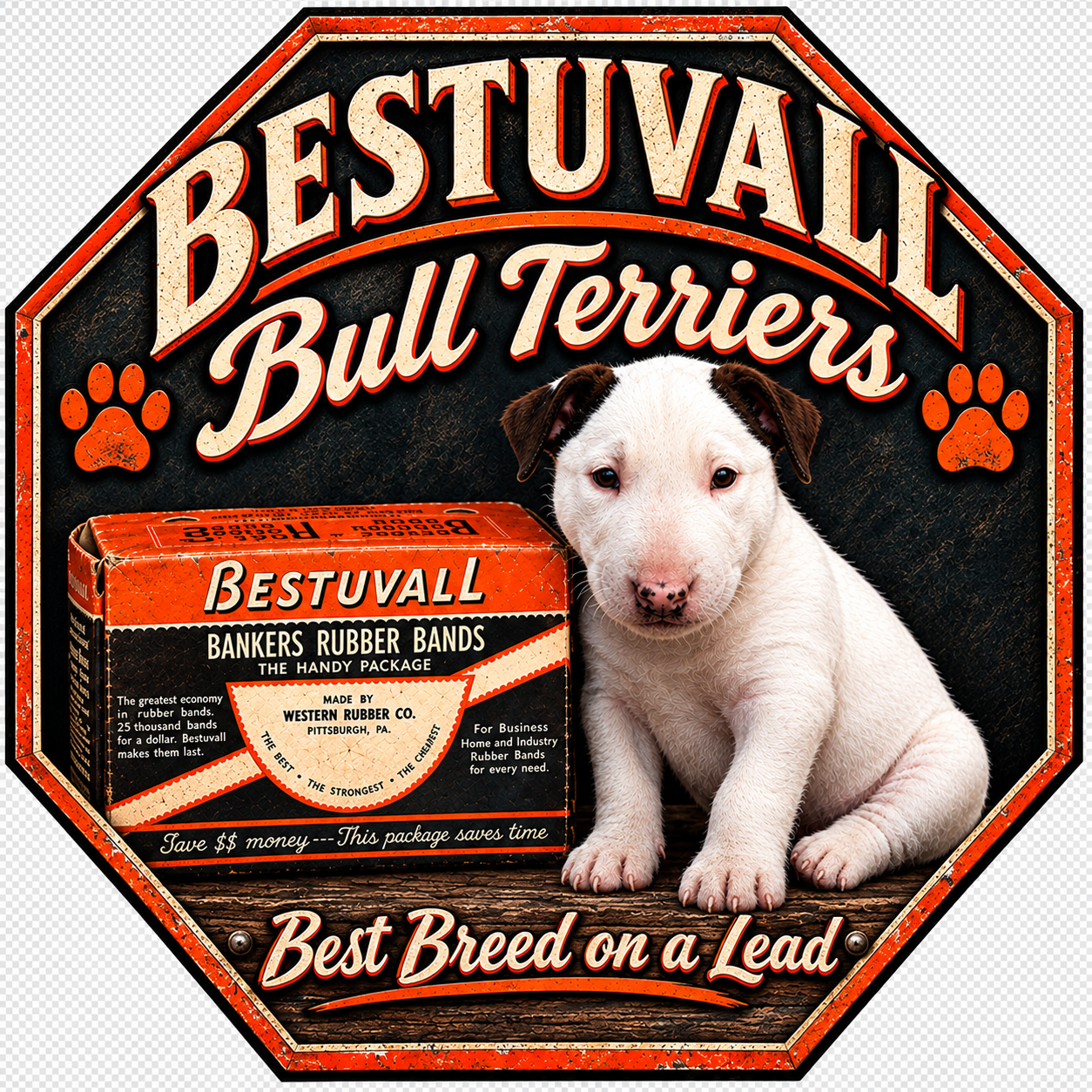 Bestuvall Bull Terrier Vintage Badge